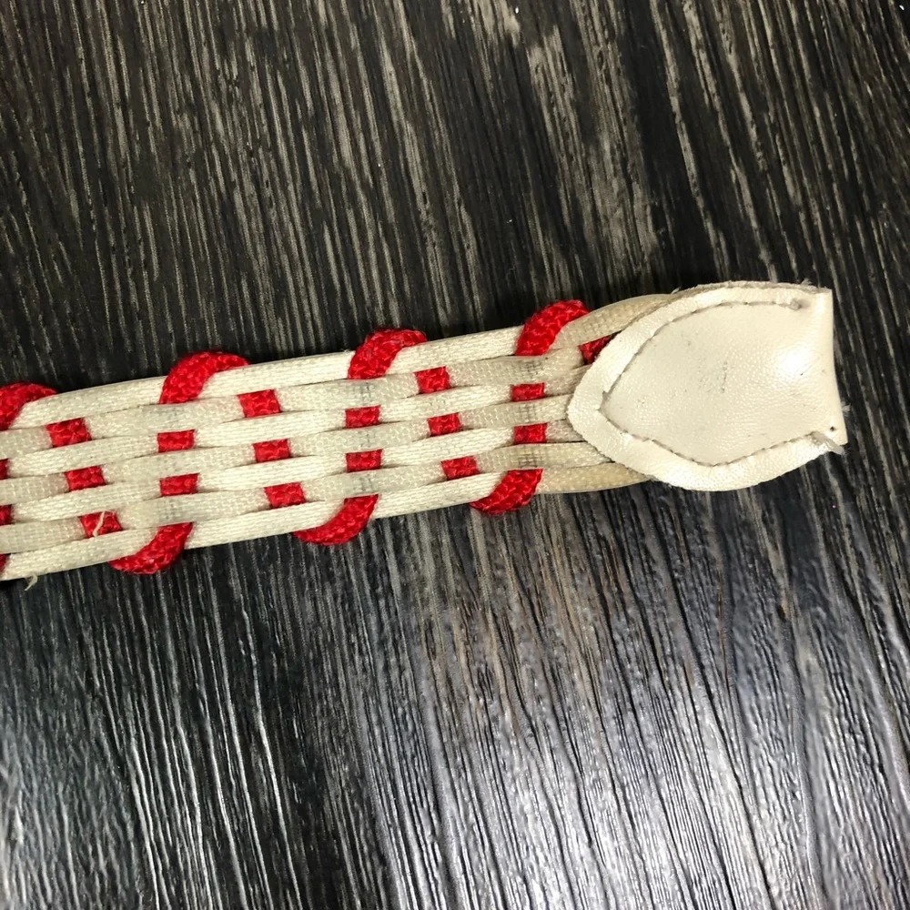 Vintage Braided Leather Belt